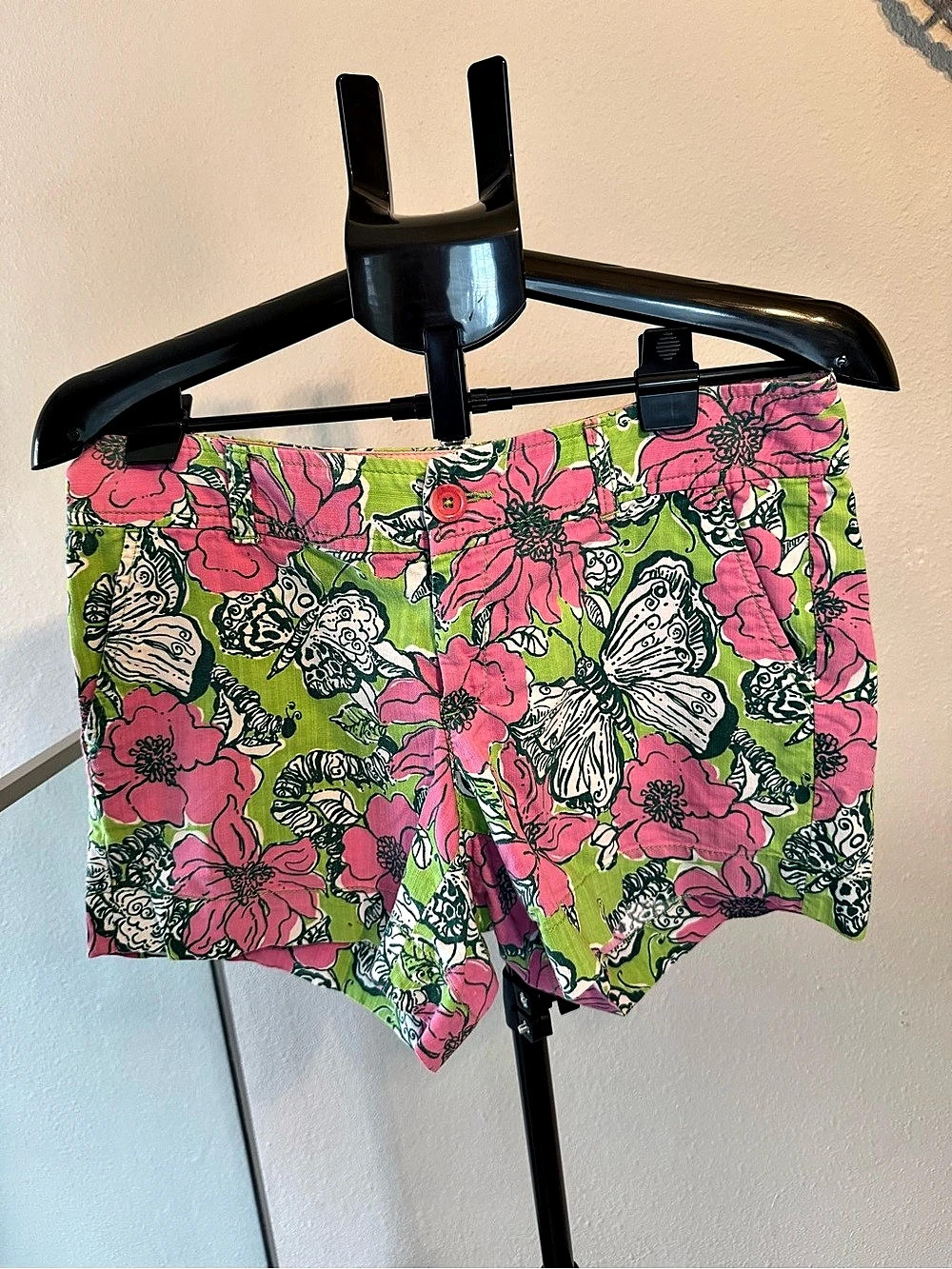 Lilly Pulitzer Floral & Butterfly Print Chino Shorts